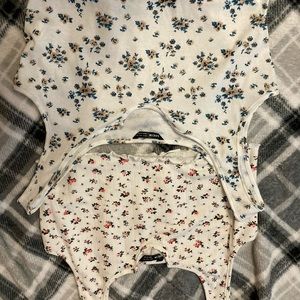 Shein floral crop top bundle